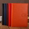 Cuaderno A5 con espiral, Cuaderno de tapa dura con cierre, Logo impreso, Diario de PU para negocios, de hojas sueltas