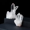 Racimo de Cristal Blanco Natural Piedra en Bruto de Cristal Blanco Espécimen de Mineral de Cristal Piedra Desmagnetizante Piedra Difusora Adornos Decorativos para Acuario