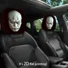 Funda de reposacabezas de coche de terror y divertida, funda de asiento a prueba de polvo, almohada de coche y funda de almohada para el cuello altamente transpirables