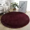 Tapete Redondo de Pelúcia Estudo Sala de Estar Tapete para Mesa de Centro Quarto Tapete de Cabeceira Cesta Suspensa Infantil Cadeira de Balanço Cadeira de Computador Tapete de Chão