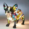 Adornos de resina de la nueva serie de perros transfronterizos, luz nocturna LED, arte, estatua de animal, decoración creativa para el hogar, escritorio