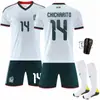 2526 Copa del Mundo No. 14 Jersey de Casa Blanco 9 Raul 22 Losano México Uniforme de Fútbol de Visitante Conjunto