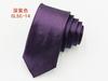 Corbata de Color Puro Brillante de Seda Imitación Hecha a Mano por el Fabricante para Hombre y Mujer, Corbata Formal de Negocios Roja Negra, Anudada a Mano 5/8cm