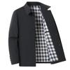 Tops Primavera y Otoño para Hombre Nueva Chaqueta Casual de Moda con Solapa para Hombre Chaqueta Tops de Negocios para Hombre de Mediana Edad