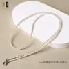 Cadena Delgada de 3 mm Cadena para Clavícula de Perla Shijia Cadena de Amuleto Budista Tailandés Cordón de Thangka Collar Modelo para Mujer Se Puede Usar Sola