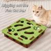 Labirinto Quebra-Cabeça Popular Transfronteiriço para Gatos Caixa de Feltro Brinquedo para Gatos Gadget de Autoentretenimento Alívio do Tédio com Bola Sino