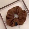 Goma de Pelo de Encaje a Cuadros Coreana para Mujer 2025 Nueva Goma de Pelo Estilo Ins Accesorio para Moño Grande Flor para el Cabello