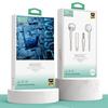 Fone de ouvido intra-auricular de diafragma plano porta 3.5/porta tipo-C com fio, controle no fio com microfone, adequado para fone de ouvido de diafragma plano para furos redondos Huawei