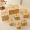Caja de Regalo Hecha a Mano Navideña Decoraciones debajo del Árbol Juego de Siete Piezas Accesorios de Decoración para Ventana de Hotel y Centro Comercial Combinación de Adornos