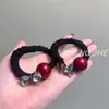 Diadema de Pelo Pequeña con Strass de Bola Roja Ancora Cuerda para el Cabello de Mujer Adorno para la Cabeza Banda de Goma Elástica Alta Duradera