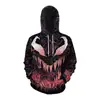 Nuevo Suéter Casual con Capucha 3D Estampado Digital de Halloween Europeo y Americano 2024 para Hombre, Holgado, Sudadera con Capucha para Pareja