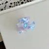 Mini Presilha de Cabelo em Acetato Iridescente Perolado com Formato de Polvo Pequeno para Fios Soltos, Melhor Venda Transfronteiriça da Amazon