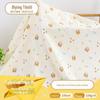 Algodão Gaze Dupla Crepe Cartoon Bebê Urso Impressão Crepe Bebê Toalha de Banho Roupas para Casa Roupas Roupas Infantis Pijamas Tecido