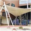 Entrada de shopping center estrutura de membrana toldo de sol cobertura de membrana tensionada transparente corredor toldo de sol instalação mensurável