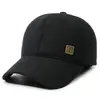Gorra de Béisbol para Hombre de Edad Media y Mayor, Nueva de Invierno, Protección contra el Frío al Aire Libre, Protección para los Oídos, Calidez, Bordado, Gorra de Pico de Pato, Gorro de Algodón Engrosado con Terciopelo