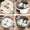 Papel para cozinhar no vapor para pães cozidos no vapor, papel de fundo para pães, papel absorvente de óleo especial para Air Fryer, redondo, resistente a altas temperaturas, óleo de silicone dupla face, resistente a altas temperaturas