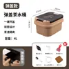 Cubo de drenaje para el hogar, cubo de agua para té, cubo de residuos de té, cubo de agua residual de plástico, accesorios para juegos de té Kung Fu, papelera para mesa de té, cubo de té pequeño