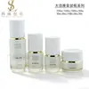 Conjunto de Produtos de Skincare de Alta Qualidade, Frasco de Creme com Tampa de Listras Verticais, Frasco de Máscara Noturna 100g, Materiais de Embalagem para Frasco de Óleo Essencial 20ml