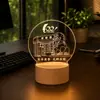 Pequenos presentes criativos personalizados em acrílico, luzes noturnas para empresas, faculdades, celebrações de aniversário de campus e lembrancinhas comemorativas para a temporada de volta às aulas.