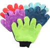 Guantes de limpieza para coche de pata de oso trenzada personalizables de cinco dedos con trenzas retorcidas, especializados para el lavado de coches