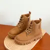 Botas Martin para Niñas 2026 Otoño Nuevas Botas Infantiles para Niños Mayores, Botines de Viaje, Botas de Cuero Versátiles de Suela Suave para Niños