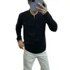 Camiseta de manga larga con cuello en V de fibra de bambú para hombre, camiseta básica de color liso para otoño de 2026, top de alta gama con protección solar para usar sobre otras prendas