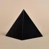 Pirámide Obsidiana Escritura Egipcia Interior Tallado Coche Adorno Feng Shui Artesanía de Cristal Pujiang