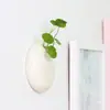 Decoração de parede criativa estilo chinês vaso de flor planta do dinheiro de cobre decoração de parede pendurada cesta pendurada hidropônica vaso de flor de cerâmica