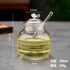 Tarro de miel para decoración del hogar europeo y americano, vidrio de borosilicato alto para almacenar miel y mermelada, con palito removedor, 400 ml, transfronterizo