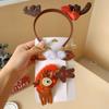 Pinza para el pelo de estrella roja de Año Nuevo y Navidad, pinza lateral de bola de pelo para flequillo, accesorios para el pelo para vestirse