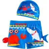 Nuevos bañadores para niños talla pequeña y mediana para niños bañadores de aguas termales playa estampado de dibujos animados traje de baño para niños venta al por mayor