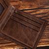 Cartera de Monedas Horizontal con Ranuras para Múltiples Tarjetas Personalizada Billetera para Hombre de PU Estilo Coreano Porta Tarjetas Delgado Hecho a Medida
