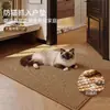 Tapete de chão resistente a arranhões de gato e cama de gato em um só, tamanho grande, adequado para todas as estações, durável, não solta pelos, protege o sofá