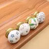 Puxador Cerâmico Mediterrâneo para Portas de Armário Estilo Rústico, Puxador Único para Gaveta Estilo Chinês, Puxador Artístico para Portas de Guarda-Roupa e Armário, Venda Direta da Fábrica
