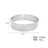 En stock acero inoxidable 430 redondo con agujero anillo de torre 2,5 cm de alto perforación molde de base de anillo para tarta anillo para mousse molde para galletas