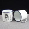 Taza nostálgica antigua, jarra de té esmaltada para servir a la gente, taza de cita retro creativa, taza de esmalte nostálgico antigua