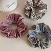 Diadema de tela a cuadros rosa para niña, Cuerda para moño de tamaño mediano, Accesorio para el cabello fresco y simple de nuevo estilo