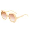Nuevas gafas de sol estilo poligonal retro europeas y americanas para mujer, montura grande, 9054