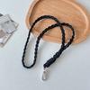 Correa de Lanyard para Teléfono Trenzada de Tres Hilos, Estilo Vintage, Correa de Cuello para Cámara Duradera y Resistente, Correa para Teléfono Estilo Chanel