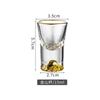 Folha de ouro escondido ouro licor de vidro sem chumbo vidro de cristal doméstico de alta qualidade destilados copo de vinho Bullet Cup One-Cup Jinshan Cup