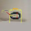 Anillo Ovalado de Hierro Sólido Acero Inoxidable Anillo de Fijación en Forma de O Anillo de Hebilla Única de Cadena Accesorios de Conexión para Aparejos Eslingas Ganchos de Elevación Cable de Acero