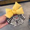 Laço de Algodão Amarelo Brilhante Círculo de Cabelo Listrado Plissado Corda de Cabelo Estilo Coreano Moda Acessórios de Cabelo Versátil 2025 Nova Corda de Cabelo