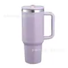 Taza Térmica de Acero Inoxidable 304 de Gran Capacidad 40 oz con Asa Portátil para Hielo Taza para Bebidas Frías Botella de Agua para Deportes al Aire Libre