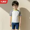 Traje de baño para niños, Conjunto de dos piezas, Nuevo modelo 2026, Traje de baño y bañador para jóvenes, Conjunto con protección solar