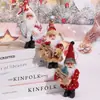 Venta Caliente Transfronteriza Adornos de Muñeco de Papá Noel de Pie Trineo Papá Noel Decoración de Regalo para Ventana de Centro Comercial