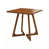 Juego de mesa y sillas de comedor de café moderno minimalista, mesa de comedor de madera maciza a prueba de humedad, mesa de comedor de losa de roca para tienda de hot pot, té de leche y postres
