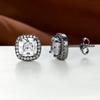 Pendientes de moda transfronterizos de estilo coreano con hebilla de diamante y circonita para mujer, elegantes pendientes de moda con entrega al por mayor en vivo.