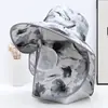 Sombrero de Protección Solar para Recolección de Té, Sombrero de Sol de Ala Ancha Transpirable para Recolección de Té y Trabajo Agrícola, Sombrero de Sol Transpirable con Cubierta Facial