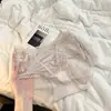 Calcinhas de Cetim com Renda Colorblock Francesa para Mulheres Malha Macia que Molda o Corpo Cintura Média Briefs para Mulheres 10A Forro Antibacteriano de Algodão Puro