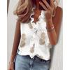 2024 Amazon Wish Aliexpress Ebay Primavera e Verão Europeu e Americano Novas Camisas de Manga Longa com Babados Camisas Femininas